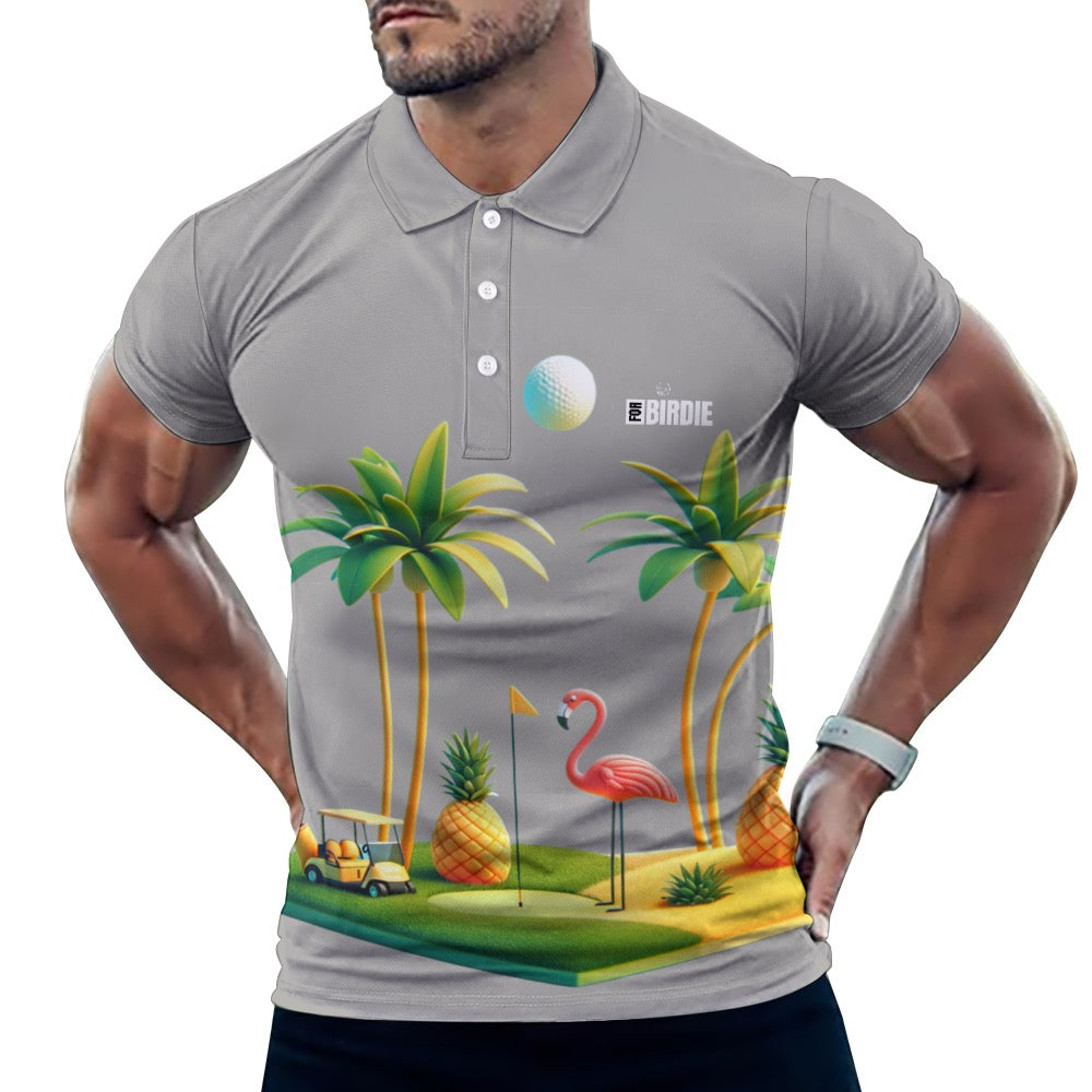 For Birdie Polo "Flamingo on the dance floor"