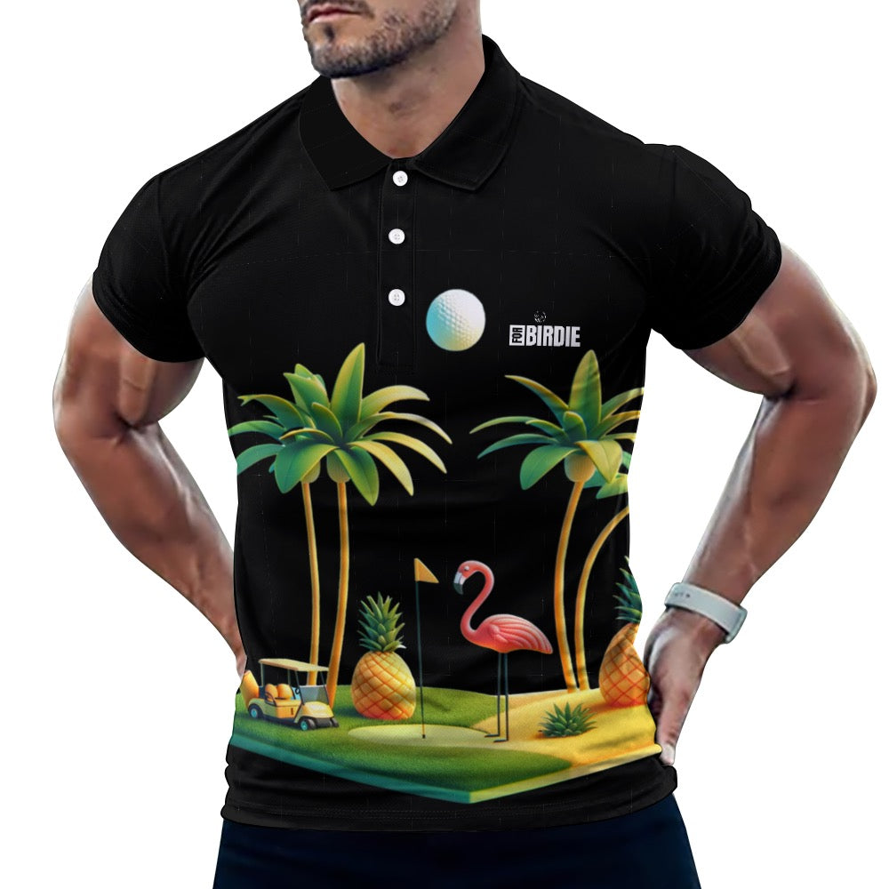 For Birdie Polo "Flamingo on the dance floor"