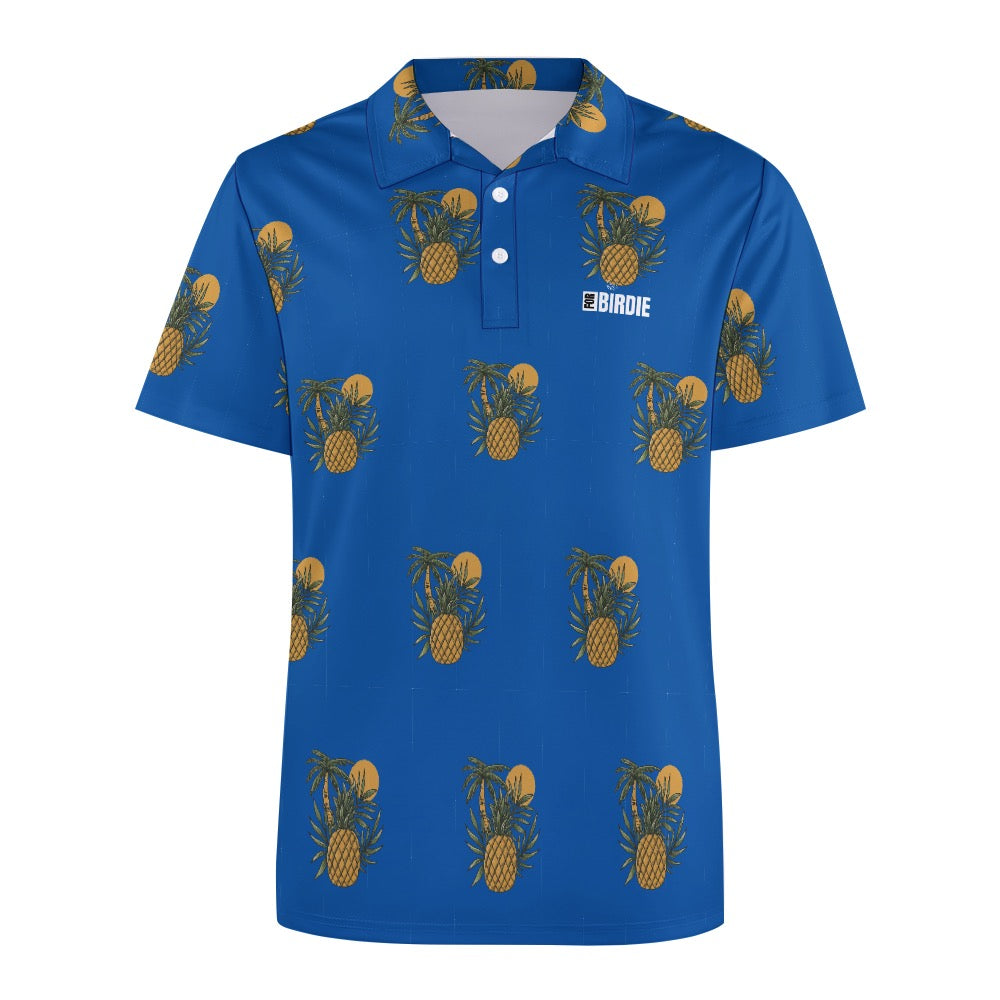 For Birdie Golf Polo "Pineapple-Palms"