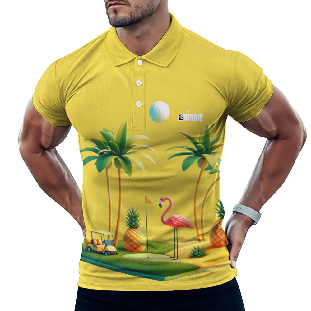 For Birdie Polo "Flamingo on the dance floor"