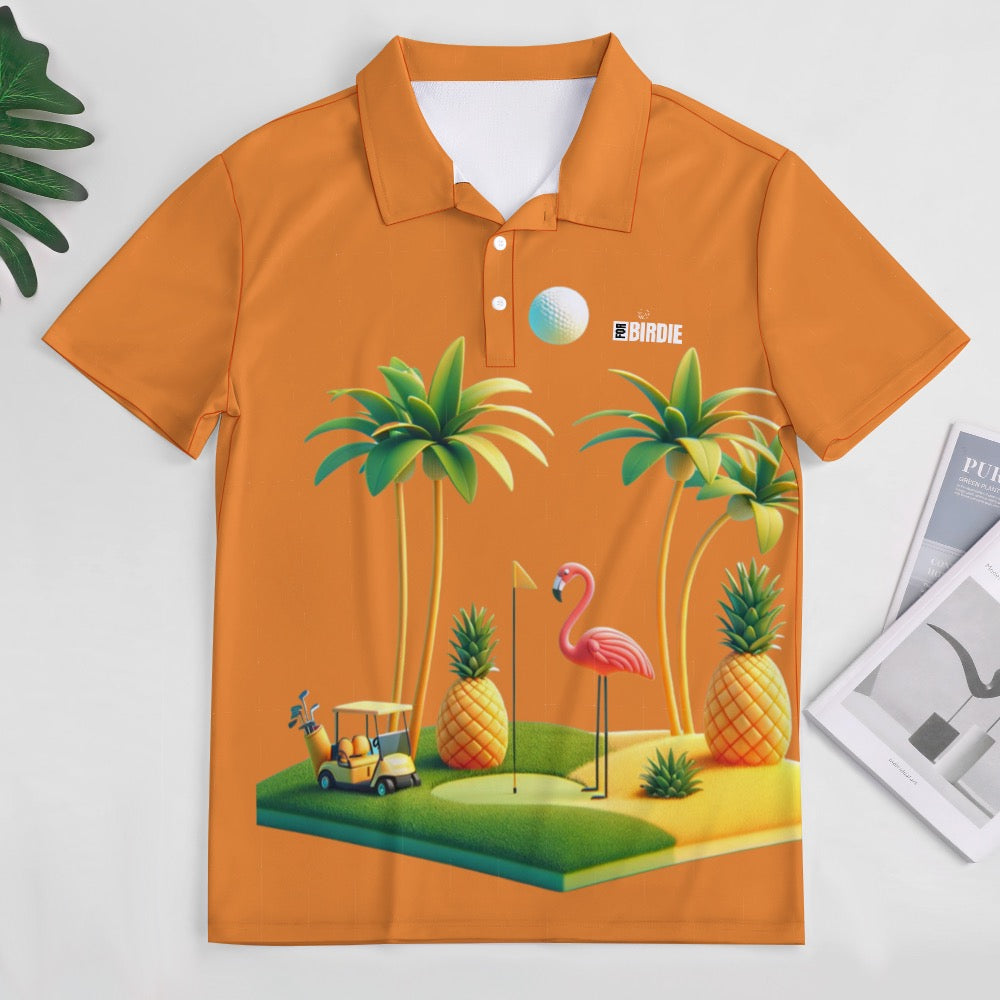 For Birdie Polo "Flamingo on the dance floor"