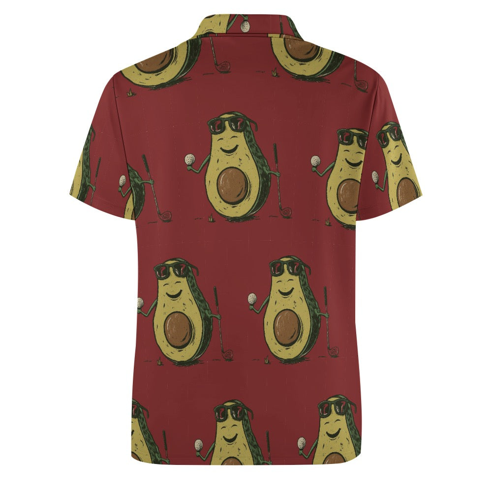 For Birdie Golf Polo "Avocado-Golfer"