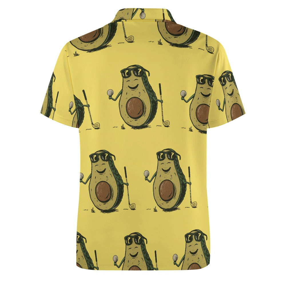 For Birdie Golf Polo "Avocado-Golfer"