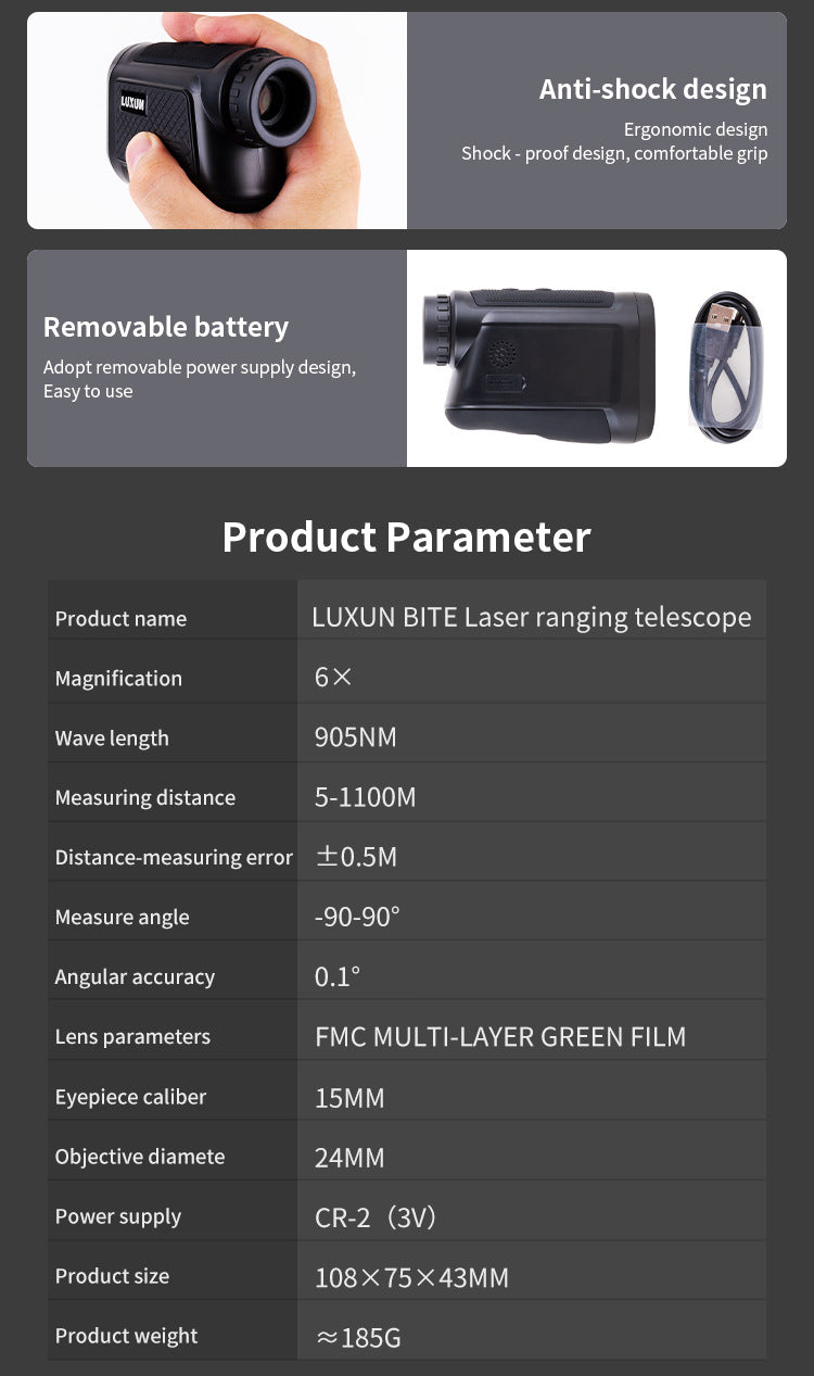 Golf Laser Rangefinder 1000 Meter